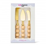 Orb Cheese Knife Set | Natural Orb Cheese Knife Set | Natural